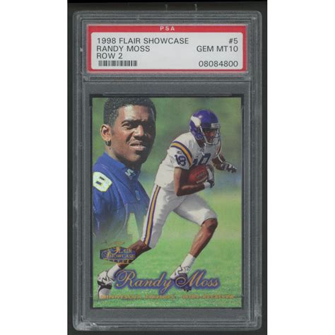 Randy Moss Flair Showcase Row Psa Pristine Auction