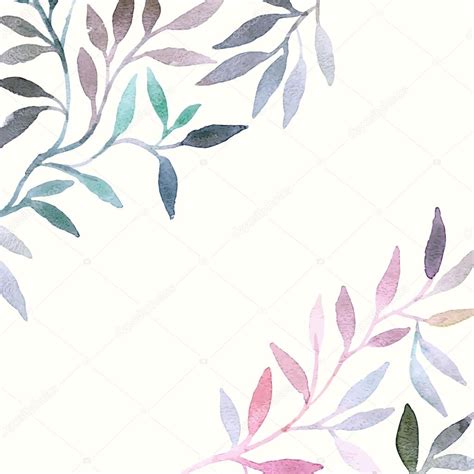 Watercolor Flower Border Vector | Best Flower Site