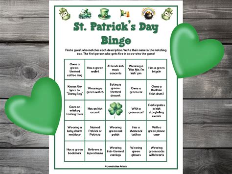 st patrick's day bingo free printable 1