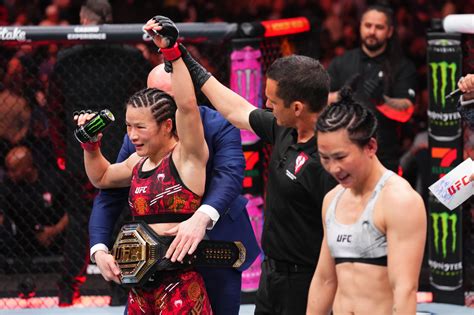 Alex Pereira And Zhang Weili Defend UFC World Championship Titles UFC 300