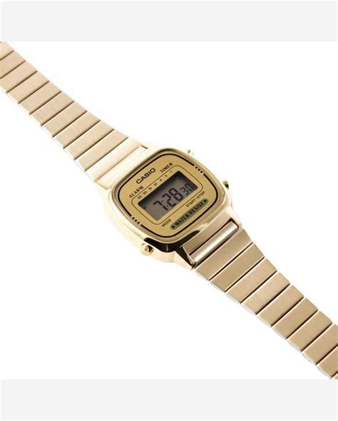 Riachuelo Relógio Casio Feminino Ref La670wga 9df Vintage Dourado