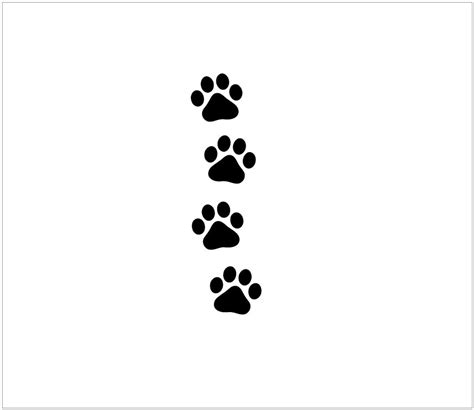 Dog Decals Dog Paw Prints Vinyl Sticker Vehicle Sticker - Etsy