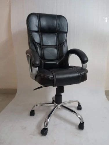 Rexine High Back Boss Office Revolving Chair Fixed Arm At Rs In