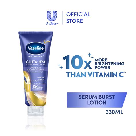 Vaseline Gluta Hya Serum Burst Body Lotion Overnight Radiance Repair