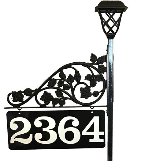 Personalized Two Driveways Address Reflective Sign Marker