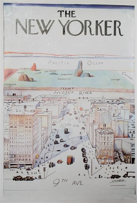 Saul Steinberg The New Yorker Poster