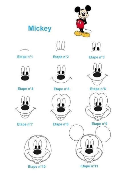 How To Draw Mickey Mouse S Head And Face Step By Step Tutorial Draw