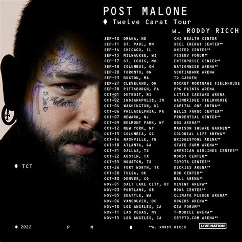 Post Malone announces the Twelve Carat Tour with stops in Toronto ...