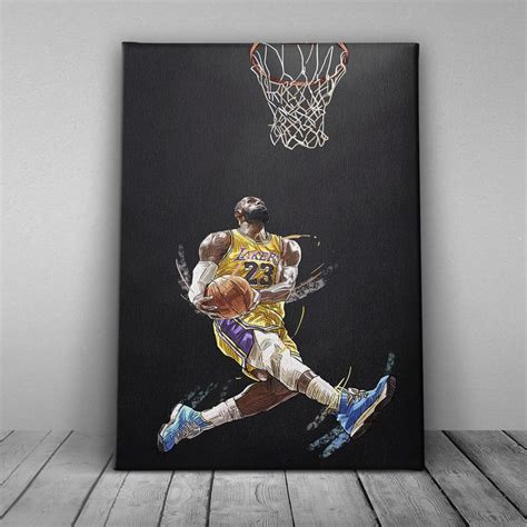 Poster Canvas – Basketball Lebron King - REVER LAVIE