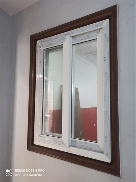 Lesso Finished Upvc Track Sliding Window For Home Villa And Hotel