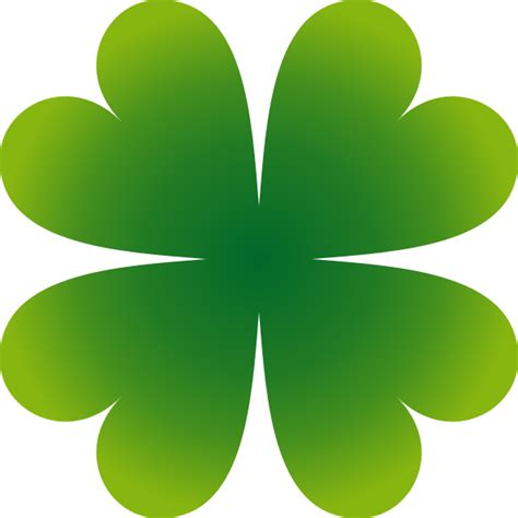 Four-leaf clover vector image | Free SVG