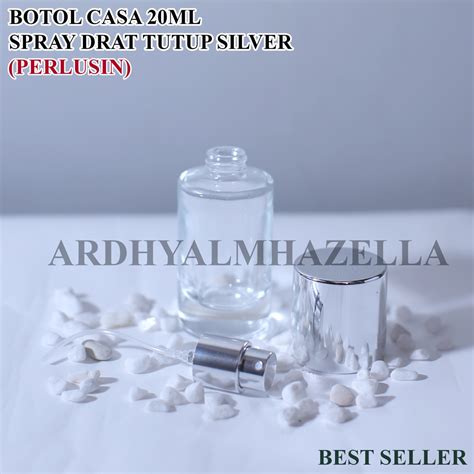 Jual Botol Parfum Casa Ml Drat Silver Perlusin Shopee Indonesia