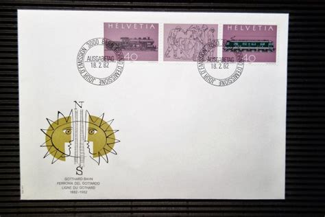 Fdc Jahre Gotthard Bahn Kaufen Auf Ricardo