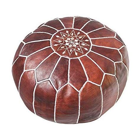 The 10 Best Collection Of Brown Moroccan Inspired Pouf Ottomans