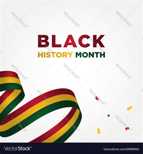 Black history month design for banner Royalty Free Vector