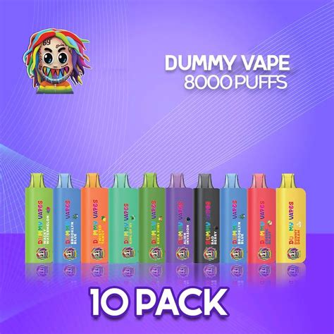 Dummy Vapes 8000 Puffs Disposable Vape 10 Pack Smokers World Woh