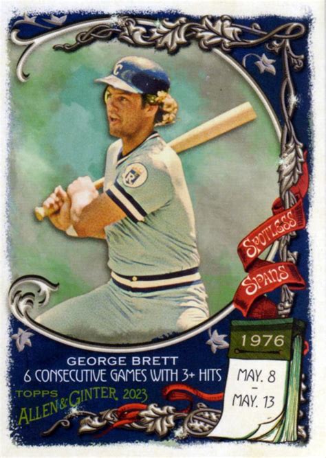 Topps Allen Ginter Spotless Spans Ss George Brett