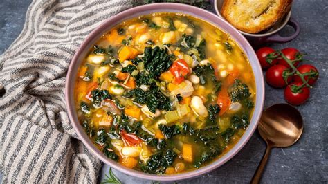 Tuscan White Bean And Kale Soup Ribollita Youtube