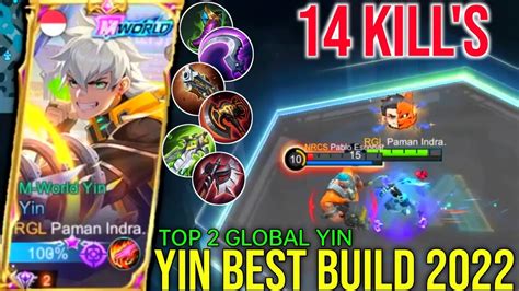 Yin Best Build Emblem Build Top Global Yin Mlbb Youtube