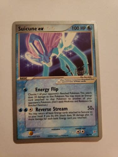 Suicune Ex Team Magma Vs Team Aqua Pokemon Card Very Good