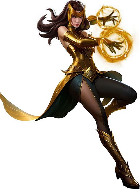 Wanda In Gold Fantasy Superhero Costumes Female Avengers Imagines
