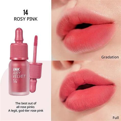 Son Kem Lì Peripera Ink Airy Velvet Tint Màu 14 Rosy PinkSon Kem Lì