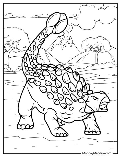 Dinosaurs Coloring Pages Ankylosaurus 2025