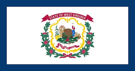 Premium Vector | West virginia state flag vector illustration