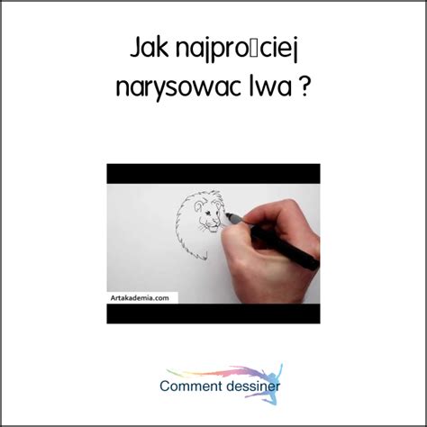 Jak Najpro Ciej Narysowa Lwa Jak Narysowa