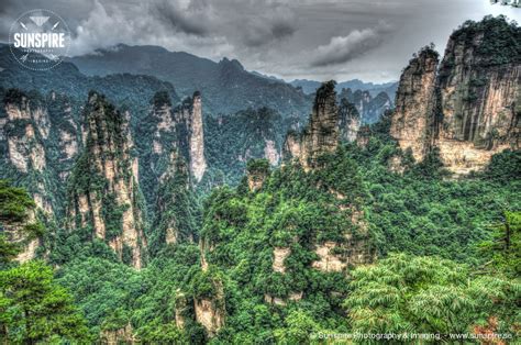 zhangjiajie national forest park hunan china  july  sunspire