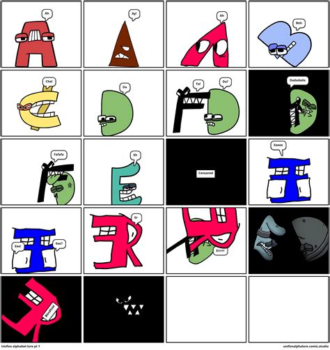 Unifon Alphabet Lore Comic Studio Comic Studio