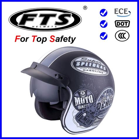 Dot And Ece R 22 06 Approved Motorcycle Helmet Harley Davidson Half Face Helmet Open Face Helmet