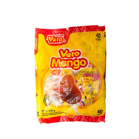 Paletas Vero Mango 40 Pzas Candy Rico