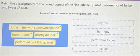 Solved Match The Description With The Correct Aspect Of The Fisk