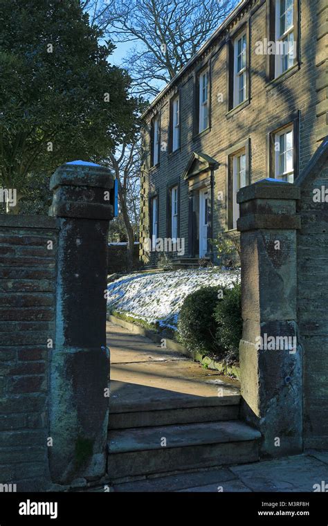 The Entrance To Brontë Parsonage Museum In Haworth West Yorkshire The