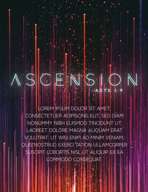 ShareFaith Media » Ascension Day Modern Church Trifold Bulletin – ShareFaith Media