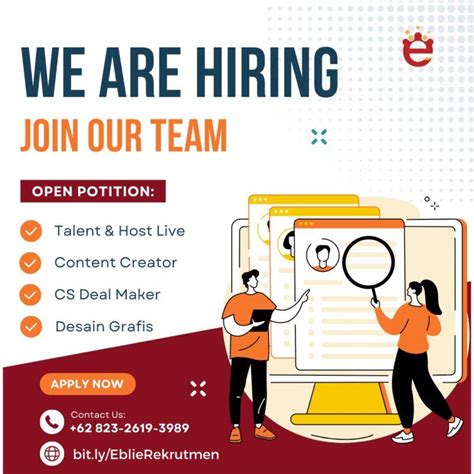 Lowongan Kerja Talent Host Live Content Creator CS Deal Maker