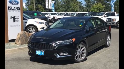 2017 Ford Fusion Platinum W Heated Cooled Seats Moonroof AWD Review