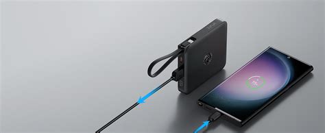 Vrurc Power Bank Mit Kabel Mah Klein Usb C Powerbank Schnelles