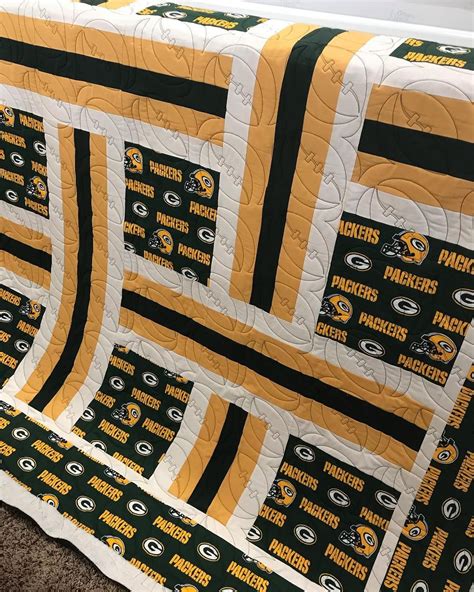 Look How Fun This Packers Quilt Is This Football Quilting Pattern Is