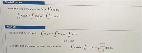 Write As A Single Integral In The Form Abf X Dx Chegg