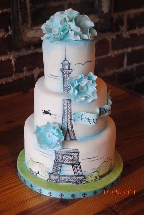 Paris Birthday Cake - CakeCentral.com