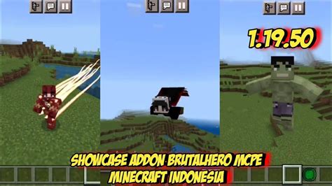 Showcase Addon BrutalHero MCPE Minecraft Indonesia YouTube