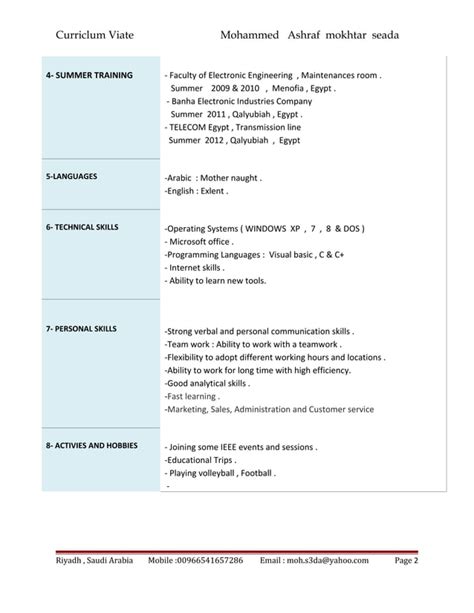 Cv Mohammed Ashraf Pdf