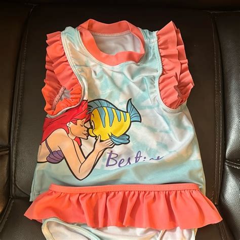 Disney Swim 2t Girls Little Mermaid Bathing Suit Poshmark