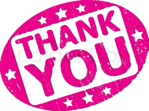 Thank You Rubber Stamp Stock Vector Colourbox