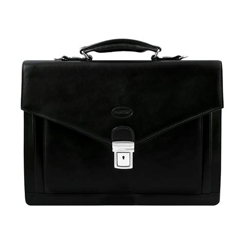 Black Briefcase Fantini Pelletteria