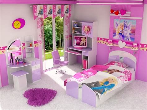 Cartoons Videos: Barbie Princess bedroom set Decoration designs ideas