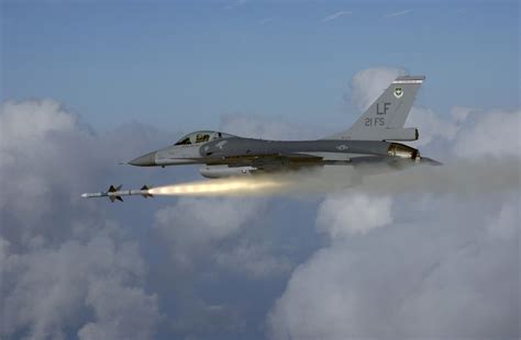 A US Air Force USAF F 16C Fighting Falcon Aircraft From The 21st