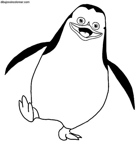 Dibujos de los Personajes de Pingüinos de Madagascar para Colorear